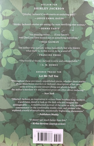 Let Me Tell You - Back Cover