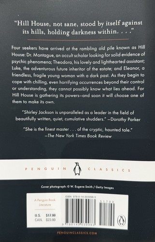 The Haunting of Hill House - Back Cover