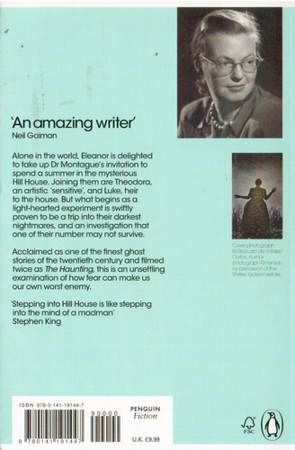 The Haunting of Hill House - Back Cover