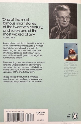 The Lottery and Other Stories - Back Cover