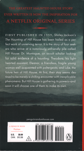 The Haunting of Hill House - Back Cover